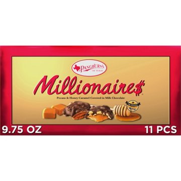 Pangburn's Pecan Delights Milk Chocolate Candy Gift Box, 8 oz