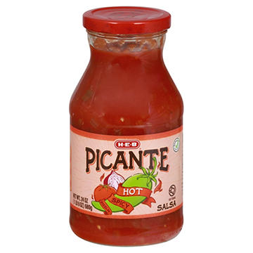 H-E-B Hot Picante Salsa, 24 oz
