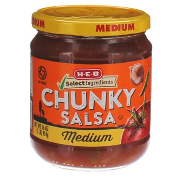 H-E-B Medium Chunky Salsa, 16 oz