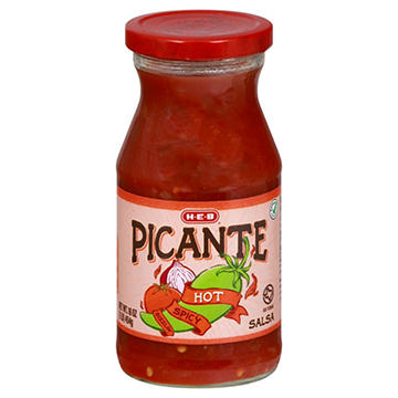 H-E-B Hot Picante Salsa, 16 oz