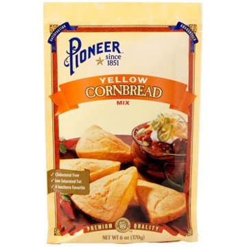 Pioneer Yellow Cornbread Mix, 6 oz