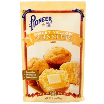 Pioneer Sweet Yellow Corn Muffin Mix, 6 oz