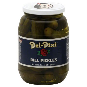 Del-Dixi Dill Pickles, 32 oz