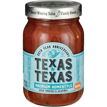 Texas-Texas Premium Homestyle Medium Salsa, 16 oz