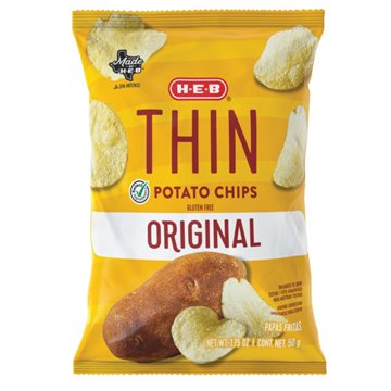 H-E-B Thin Potato Chips - Original, 1.75 oz