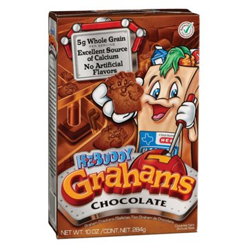 H-E-Buddy Chocolate Graham Crackers, 10 oz