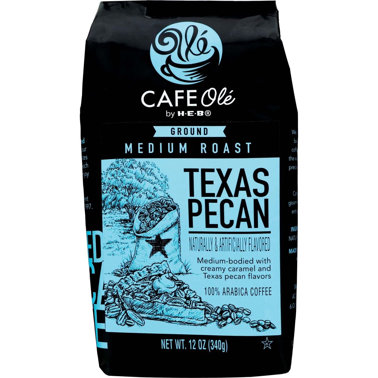 CAFE Olé by H-E-B Texas Pecan Medium Roast Ground Coffee