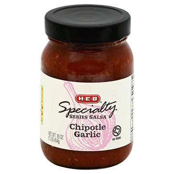 H-E-B Specialty Series Medium Salsa - Chipotle Garlic, 16 oz