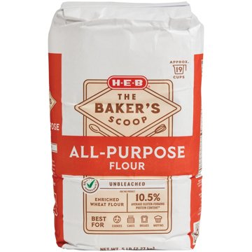H-E-B The Baker's Scoop Unbleached All-Purpose Flour, 5 lbs