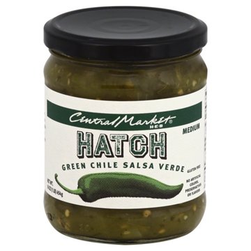 Central Market Hatch Green Chile Medium Salsa Verde, 16 oz