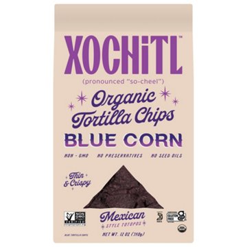 Xochitl Mexican-Style Organic Blue Corn Tortilla Chips, 12 oz