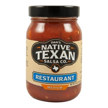 Native Texan Medium Restaurant Style Salsa, 16 oz