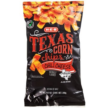 H-E-B Texas Corn Chips - Chili Cheese, 10.5 oz