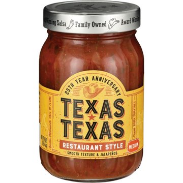 Texas-Texas Restaurant Style Medium Salsa, 16 oz