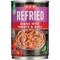 H-E-B Refried Beans with Tomatoes & Chili, 16 oz