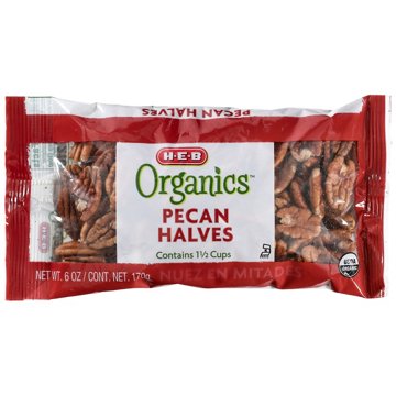 H-E-B Organics Pecan Halves, 6 oz