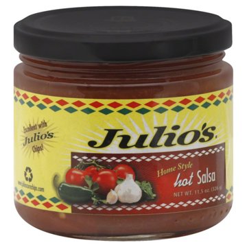 Julio's Home Style Hot Salsa, 11.5 oz