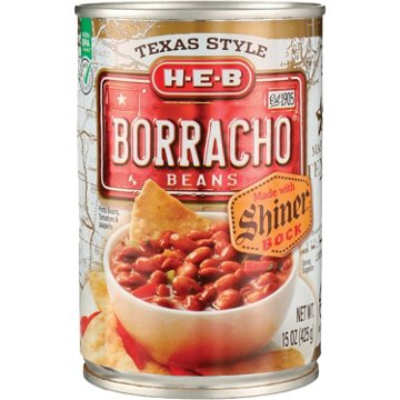 H-E-B Borracho Beans with Shiner Bock, 15 oz