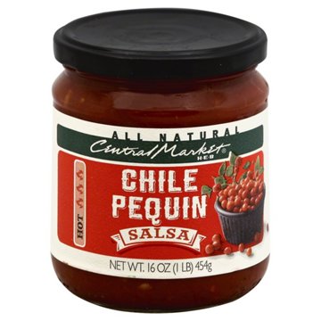 Central Market Hot Chili Pequin Salsa, 16 oz