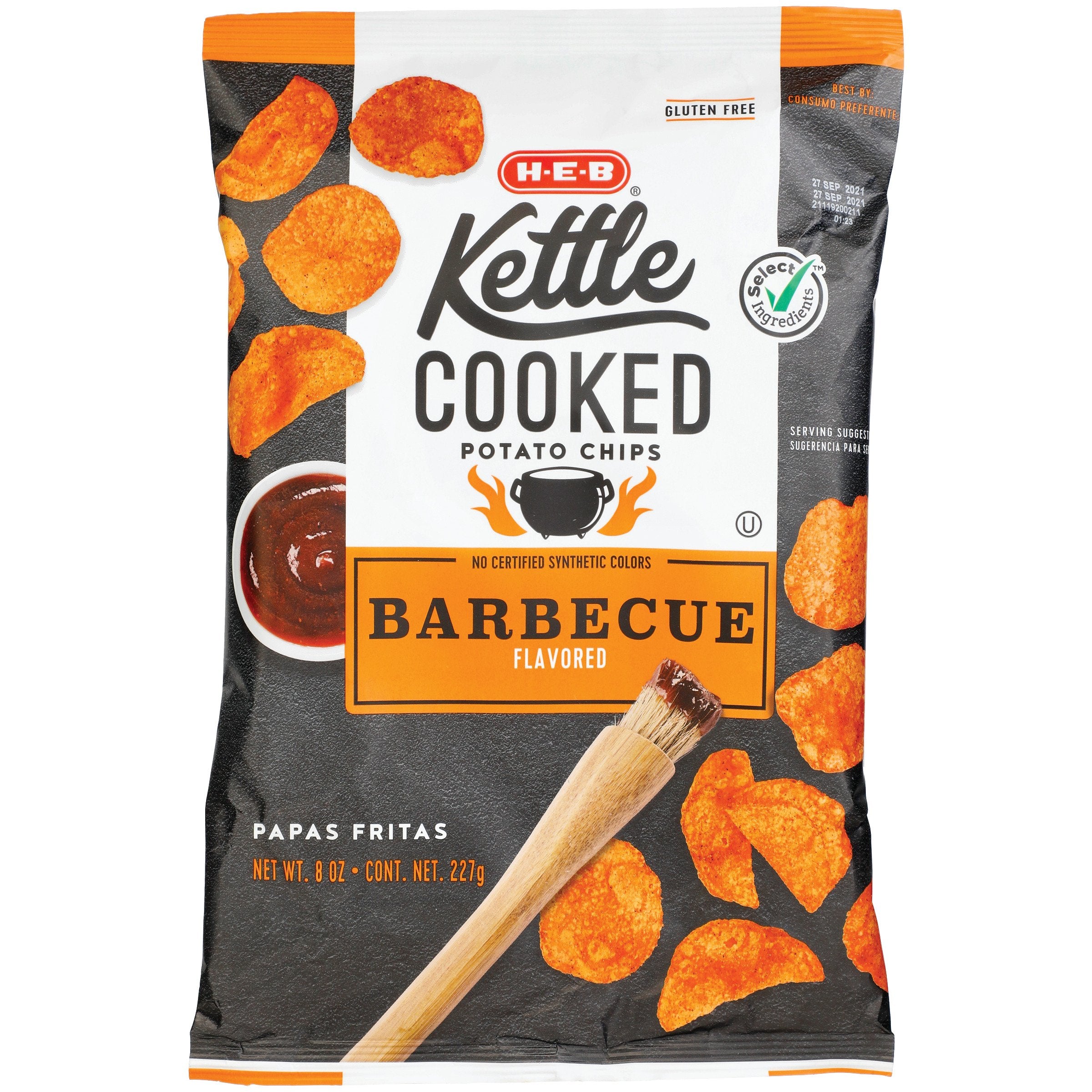 H-E-B Kettle Cooked Potato Chips - Barbecue