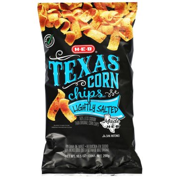 H-E-B Texas Corn Chips - Lightly Salted, 10.5 oz