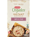 H-E-B Organics Instant Oatmeal - Oats & Flax, 8 ct