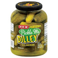 H-E-B Pickle Me Dilley Dill Gherkins Pickles, 46 oz