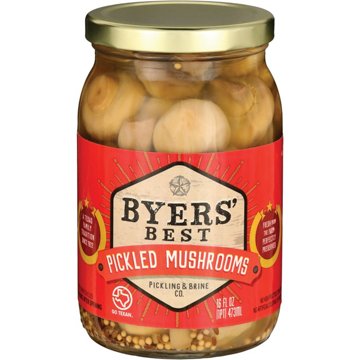 Byers' Best Pickled Mushrooms, 16 oz