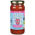 Salsa God Medium Heat Fire Roasted Red Restaurant Style Salsa, 16 oz