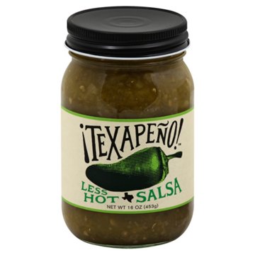 Texapeno Less Hot Salsa, 16 oz