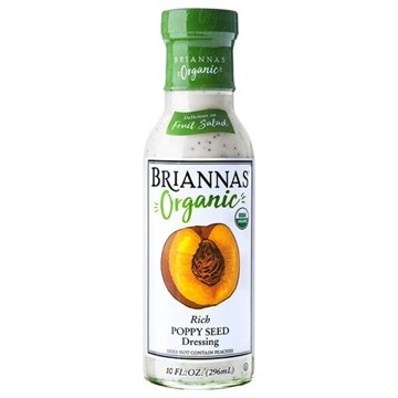 Briannas Organic Rich Poppy Seed Dressing, 10 oz