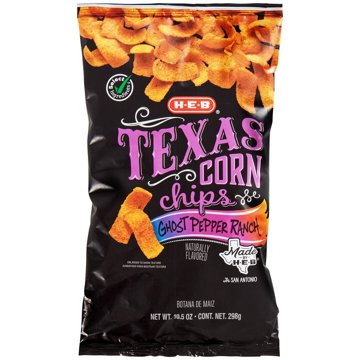 H-E-B Texas Corn Chips - Ghost Pepper Ranch, 10.5 oz