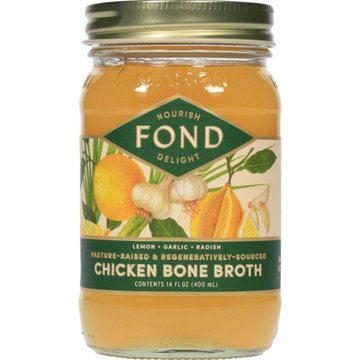 Fond Lemon Radish Garlic & Onion Chicken Bone Broth, 14 oz