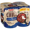 H-E-B Texas Style Chili with Beans - Value Pack, 4 pk