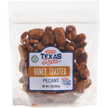 H-E-B Texas Roots Honey Toasted Pecans, 7 oz
