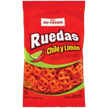 H-E-B Mi Tienda Ruedas Wheat Snacks - Chile y Limón, 3 oz