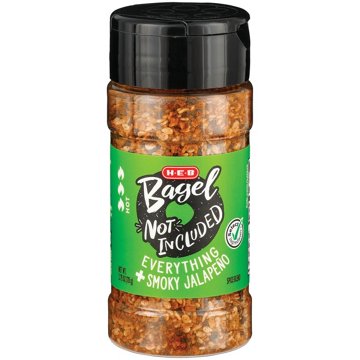 H-E-B Bagel Not Included Spice Blend - Everything + Smoky Jalapeno, 2.75 oz
