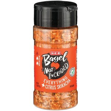 H-E-B Bagel Not Included Spice Blend - Everything + Citrus Sriracha, 2.5 oz