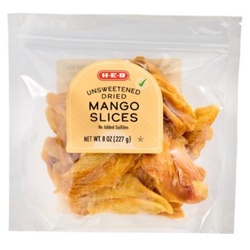 H-E-B Mango Slices No Sugar Added, 8 oz