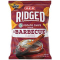H-E-B Ridged Potato Chips - Barbecue, 9 oz