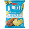 H-E-B Ridged Potato Chips - Lightly Salted, 9 oz