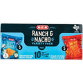 H-E-B Zesty Ranch & Nacho Flavored Tortilla Chips Variety Pack 1 oz Bags, 10 ct