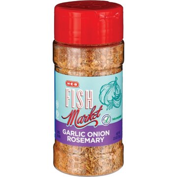 H-E-B Fish Market Garlic Onion Rosemary Seasoning Spice Blend, 2.5 oz