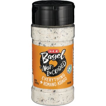 H-E-B Bagel Not Included Spice Blend - Everything + Romano Asiago, 2.5 oz