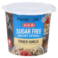 H-E-B Sugar Free Instant Oatmeal Cup - French Vanilla, 1.59 oz