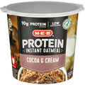 H-E-B 10g Protein Instant Oatmeal Cup - Cocoa & Cream, 1.59 oz