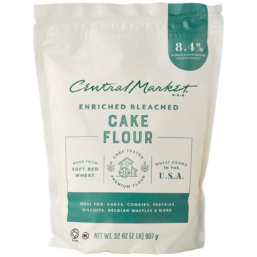 Central Market Enriched Bleached Cake Flour, 2 lbs