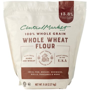 Central Market 100% Whole Grain Whole Wheat Flour, 5 lbs
