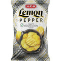 H-E-B Wavy Potato Chips - Lemon Pepper, 9 oz