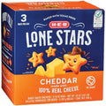 H-E-B Cheddar Lone Stars Baked Snack Crackers 10 oz Bags, 3 ct